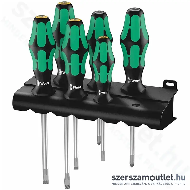WERA 334/355/6 Csavarhúzó készlet 6 részes (PZ/SL)