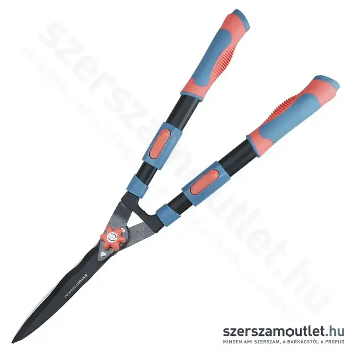 EXTOL Sövényvágó olló hullámos pengével, teleszkópos, 690-890mm