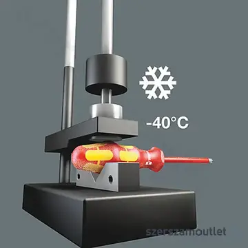 WERA 165 IS PZ VDE Szigetelt csavarhúzó vékony szárral PZ2x100mm