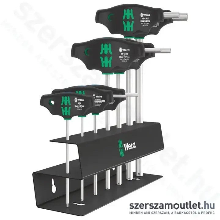 WERA 454/7 HF T-fogantyús imbuszkulcs készlet 7 részes (2,5-10mm)