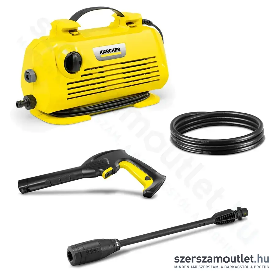 KARCHER K 2 Horizontal VPS Magasnyomású mosó, 20-110bar, 360l/h, 40°C, 220-240V/1400W