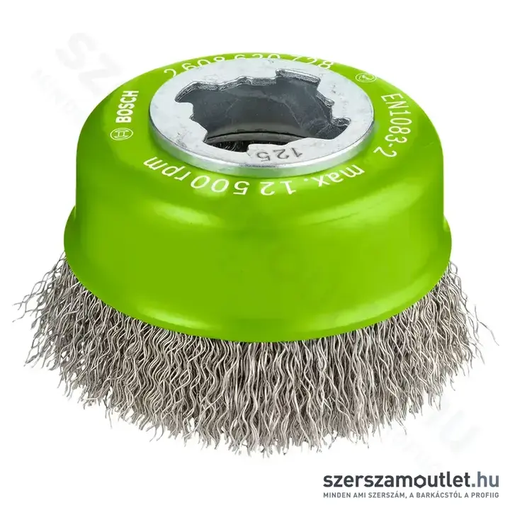 BOSCH PRO Stainless Steel clean Drótkefe csésze kis méretű sarokcsiszolókhoz, 75x0,3mm
