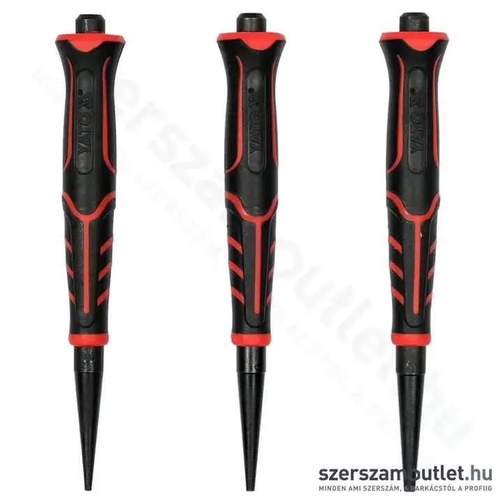 YATO Lyukasztó készlet, 0,8-1,6-2,4mm, 125mm, 3db-os