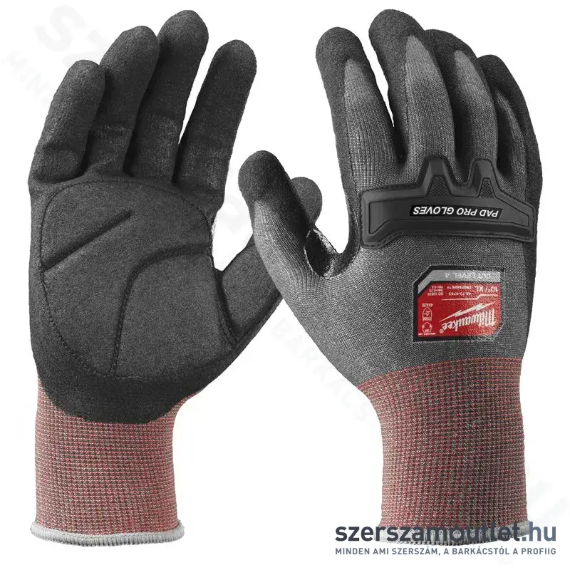 MILWAUKEE PAD PRO Vágásbiztos kesztyű (4/D vágási szint) L/9