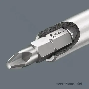 WERA Kraftform Kompakt 27 RA 1 SB Racsnis csavarhúzó bitkészlettel, 1/4