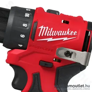MILWAUKEE M12 BLDDRC-0 Akkus fúró-csavarbehajtó (12V) (Akku és töltő nélkül!)