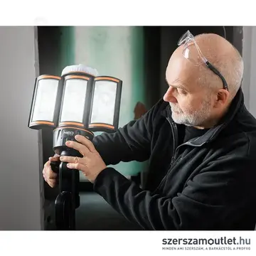 NEO TOOLS Akkus reflektor állvánnyal, SMD-LED, USB-C, IP44, IK07, 5000lm, 6500K, 11,1W (5,0Ah)