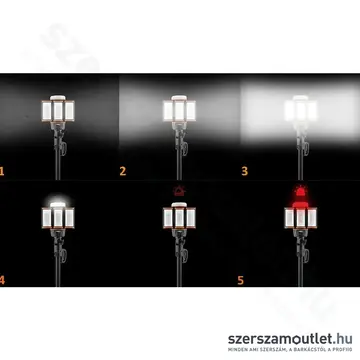 NEO TOOLS Akkus reflektor állvánnyal, SMD-LED, USB-C, IP44, IK07, 5000lm, 6500K, 11,1W (5,0Ah)