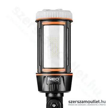 NEO TOOLS Akkus reflektor állvánnyal, SMD-LED, USB-C, IP44, IK07, 5000lm, 6500K, 11,1W (5,0Ah)
