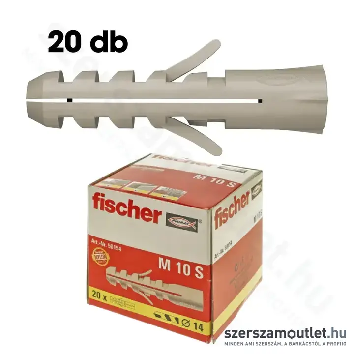 FISCHER M 10 S Műanyag metrikus dübel M10 [20db/doboz] (50154)