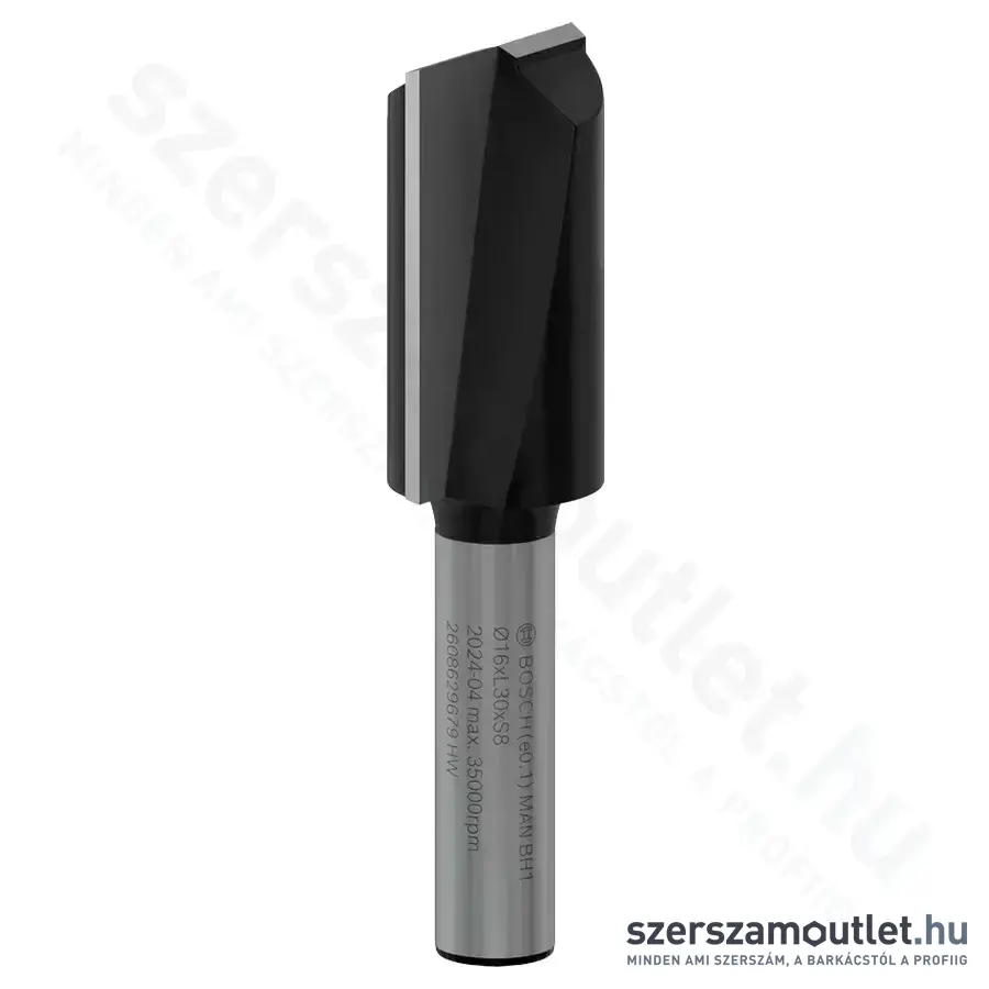 BOSCH PRO Egyenes élű horonymarószár, 2 spirál horony, 16x30/62mm