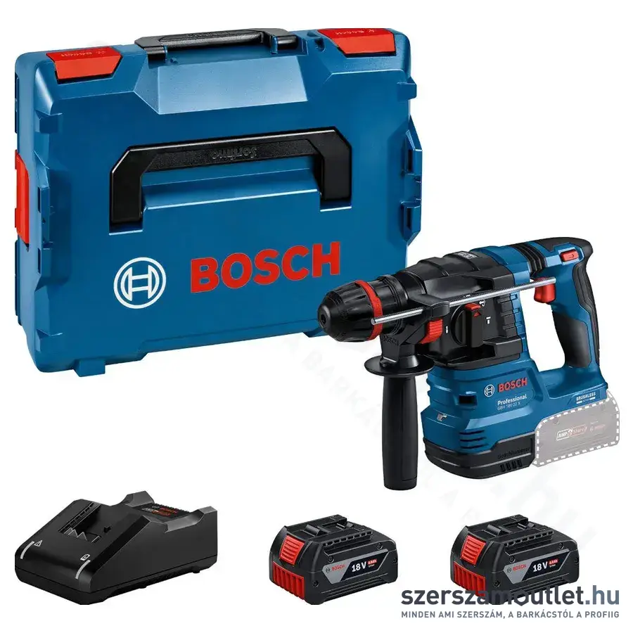 BOSCH GBH 18V-22 X Professional Akkus fúrókalapács ONECHUCK tokmánnyal (2x4,0Ah/18V)