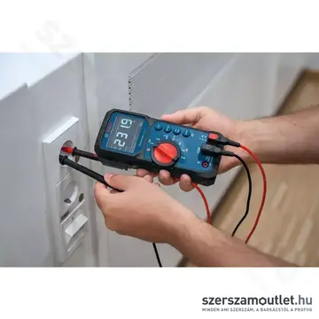 BOSCH GDM 600-15 + MH1 Professional Digitális Multiméter IP65, LCD, 600V, 10A