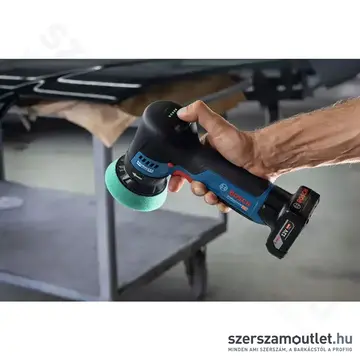 BOSCH GPO 12V-77 Professional Akkus szénkefementes polírozógép 77mm, 12V (Akku és töltő nélkül!)