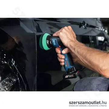 BOSCH GPO 12V-77 Professional Akkus szénkefementes polírozógép 77mm, 12V (Akku és töltő nélkül!)
