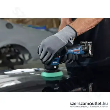 BOSCH GPX 12V-77 Professional Akkus szénkefementes polírozógép 77mm, 12V (Akku és töltő nélkül!)