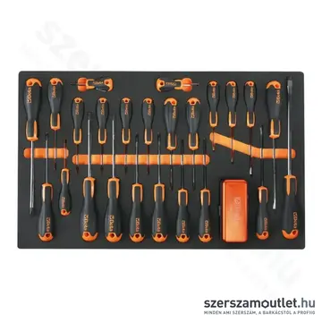 BETA 2400 RSC24A/8-VIL szerszámkocsi 8 fiókos, 411db-os szerszámkészlettel