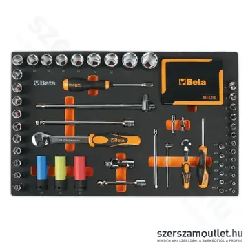 BETA 2400 RSC24/7-VA szerszámkocsi 7 fiókos, 223db-os szerszámkészlettel