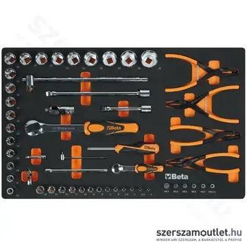 BETA 2400 RSC24/7-VIS szerszámkocsi 7 fiókos, 224db-os szerszámkészlettel