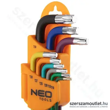 NEO TOOLS Torxkulcs készlet T10-T50, 9db-os