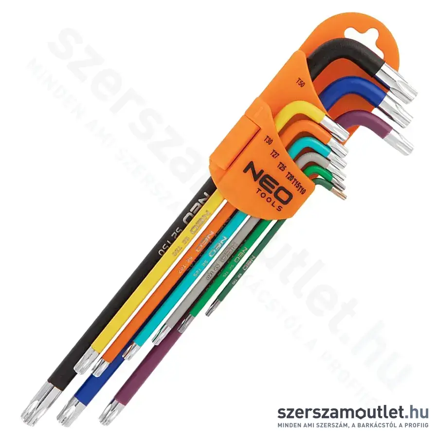 NEO TOOLS Torxkulcs készlet T10-T50, 9db-os