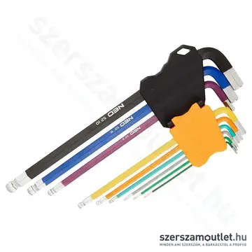 NEO TOOLS Imbuszkulcs készlet 1,5-10mm, 9db-os