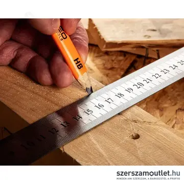 NEO TOOLS Acél vonalzó, rozsdamentes, 50cm