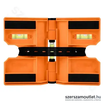 NEO TOOLS Oszlopvízmérték, állítható mágneses szárak, 3 libella, 15°-180°, 209mm
