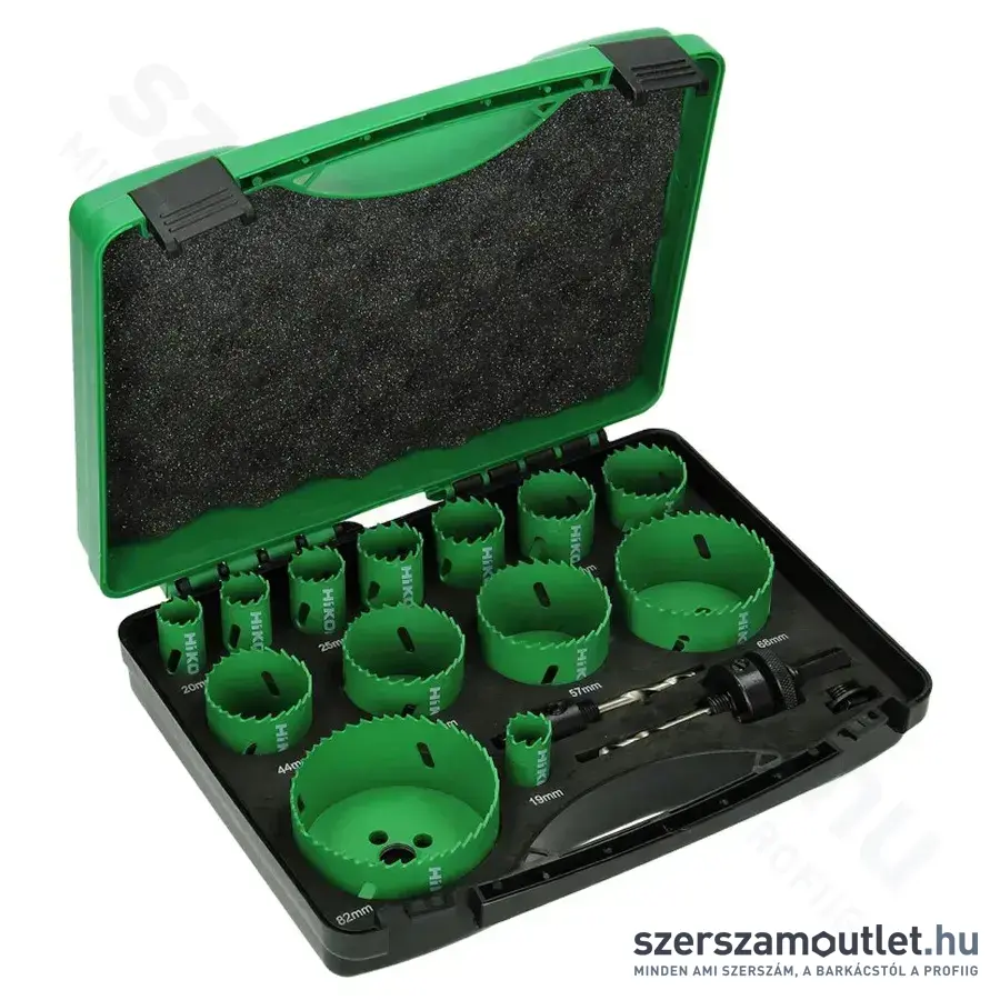 HIKOKI Körkivágó készlet, HSS-Bimetál, 19-82mm, 16db-os