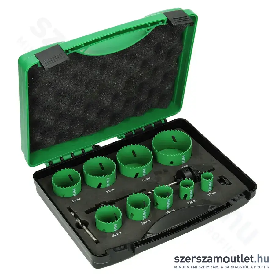HIKOKI HSS-Bimetál Körkivágó készlet 19-64mm, 13db-os