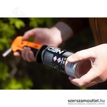 NEO TOOLS Gázforrasztó, gázégő, 360°-os, Piezo, 1300°C, gázszabályzó szelep, 10g gáztöltet