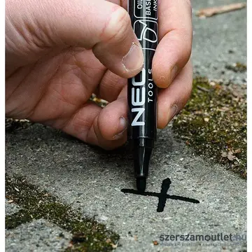 NEO TOOLS Jelölőfilc vízálló, olajalapú festékkel, vastag hegy, 4,5mm (Fekete) (1db)