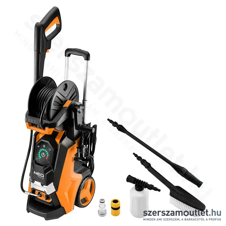 NEO TOOLS Magasnyomású mosó, 100-150bar, 6l/perc, 40°C, 2000W/230V