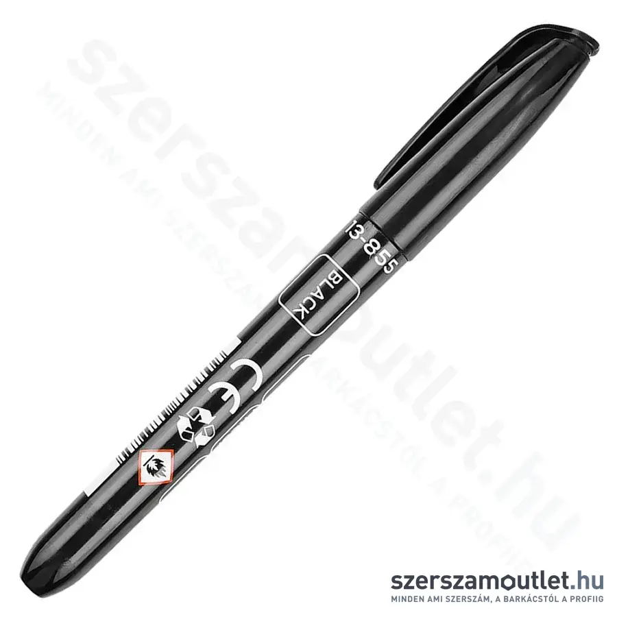 NEO TOOLS Jelölőfilc vízálló, olajalapú festékkel, normál hegy, 4mm (Fekete) (1db)