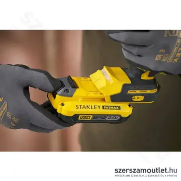 STANLEY SFMCD725D2K-QW Akkus szénkefementes fúró-csavarozó 80Nm, 13mm (2x2,0Ah/18V)