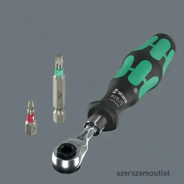 WERA Tool-Check Modular 1 Csavarhúzó bit -és dugókulcs készlet, PH/PZ/TX/HX, 7-13mm, 21db-os