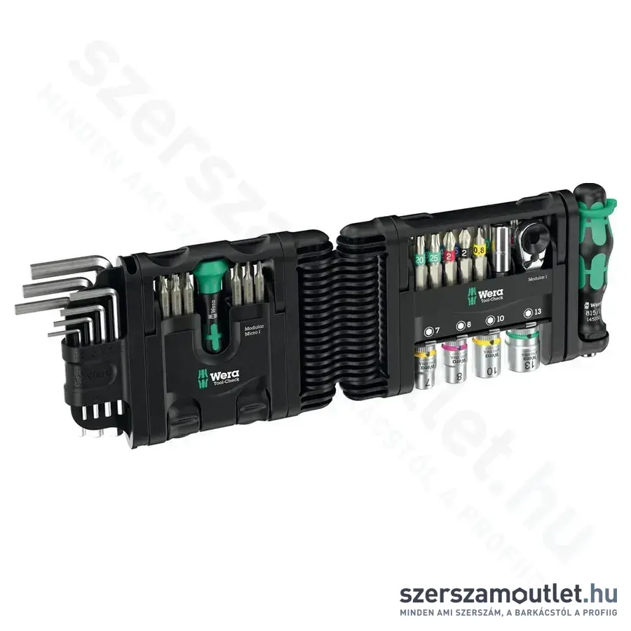 WERA Tool-Check Modular Set 1 Vegyes szerszámkészlet, PH/PZ/TX/HX, 7-13mm, 50db-os