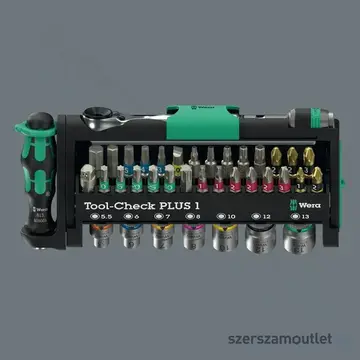 WERA Tool-Check Combi 1 Vegyes szerszámkészlet, PH/PZ/TX/SL/HX, 5,5-13mm, 40db-os