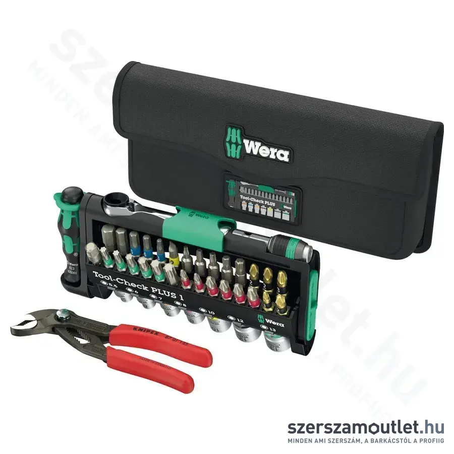 WERA Tool-Check Combi 1 Vegyes szerszámkészlet, PH/PZ/TX/SL/HX, 5,5-13mm, 40db-os