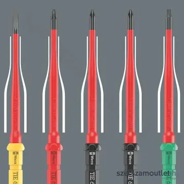 WERA Kraftform Kompakt VDE 17 Extra vékony csavarhúzó bitkészlet, PH/PZ/PZ-SL/TX/SL, 17db-os