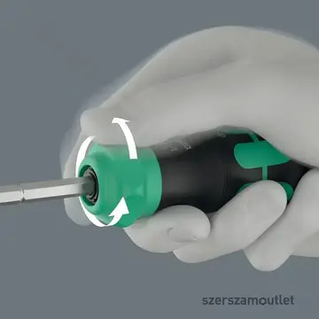 WERA Kraftform Kompakt 20 RA-R Racsnis csavarhúzó bitkészlettel, 1/4