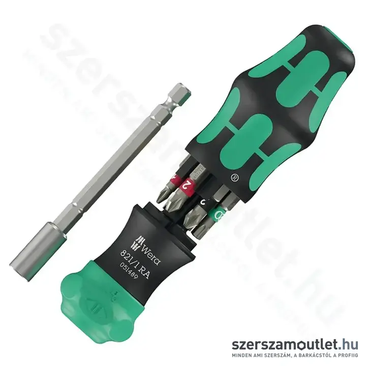 WERA Kraftform Kompakt 28 RA 1 Racsnis csavarhúzó bitkészlettel, 1/4