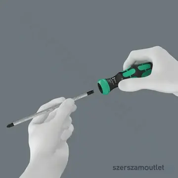 WERA Kraftform Kompakt Vario RA Hosszított, racsnis bitkészlet markolattal, PH/PZ/TX/HX/SL, 7db-os
