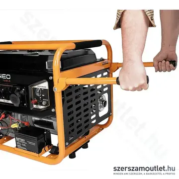 NEO TOOLS Áramfejlesztő/generátor, 4 ütemű, 15LE, 25l, IP23M, 420cc, 6500W/230V