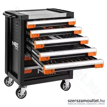 NEO TOOLS Műhelykocsi, 7 fiókos, 805x972x460mm + szerszámkészlet 174db-os