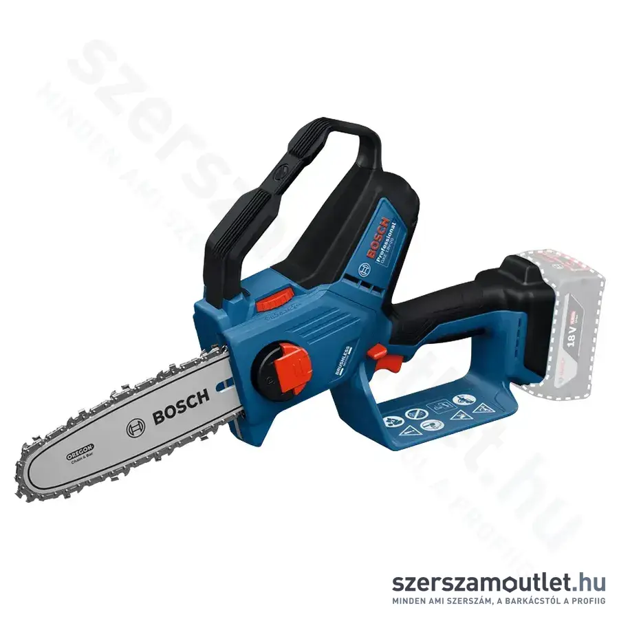 BOSCH GKE 18V-20 Professional Akkus szénkefementes ágfűrész, 20cm, 18V (Akku és töltő nélkül!)