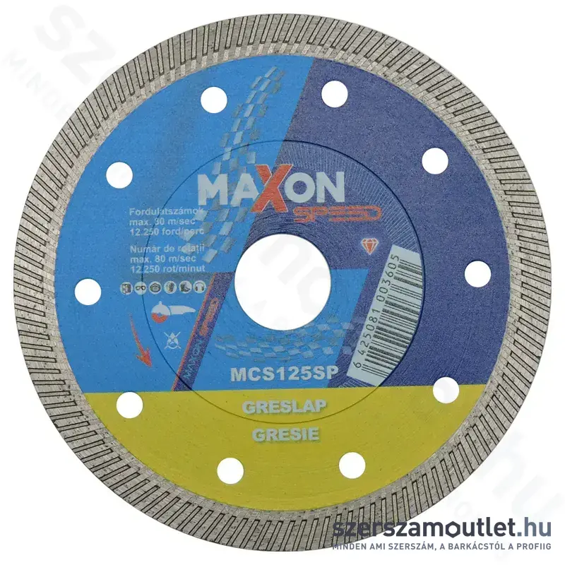 DIATECH MAXON sPEED Gyémánttárcsa 125mm