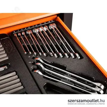 NEO TOOLS Műhelykocsi, 5 fiókos, 680x460x825mm + szerszámkészlet, 117db-os