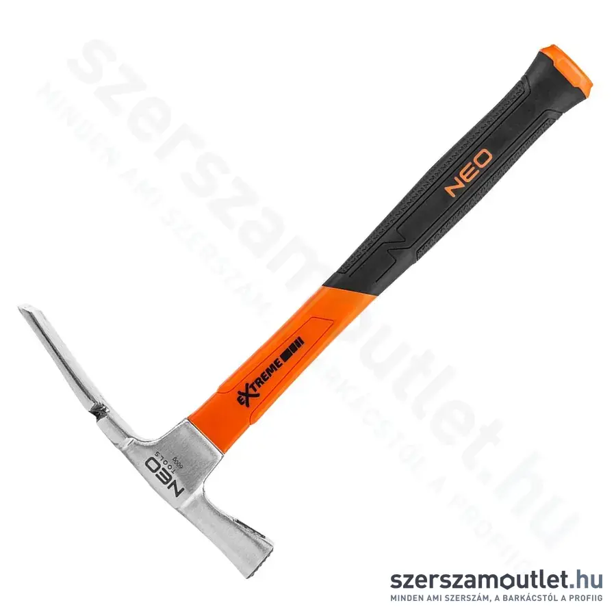 NEO TOOLS Kőműveskalapács, üvegszálas, kétkomponensű markolat, 600g