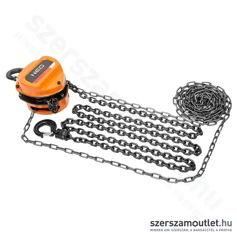 NEO TOOLS Láncos emelő, 1t, 3m